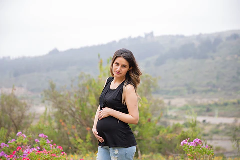 Polera Francisca Embarazo y Lactancia  Black