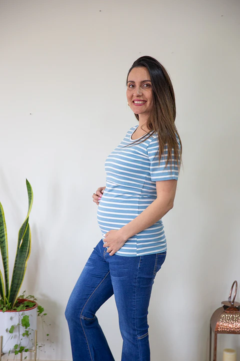 Polera Cathy Embarazo & Lactancia Sky