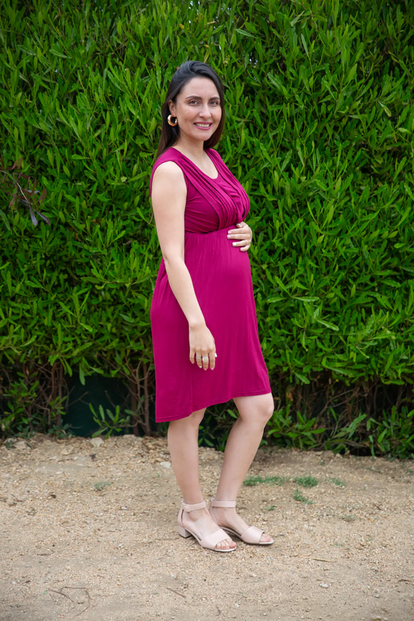 Anita  Vestido  Lactancia y Embarazo Burdeo 3