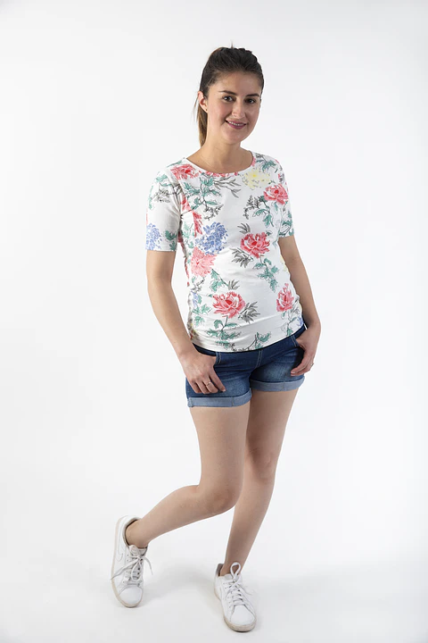Polera Embarazo & Lactancia Natalia Flora