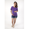 Polera Embarazo & Lactancia Natalia purple
