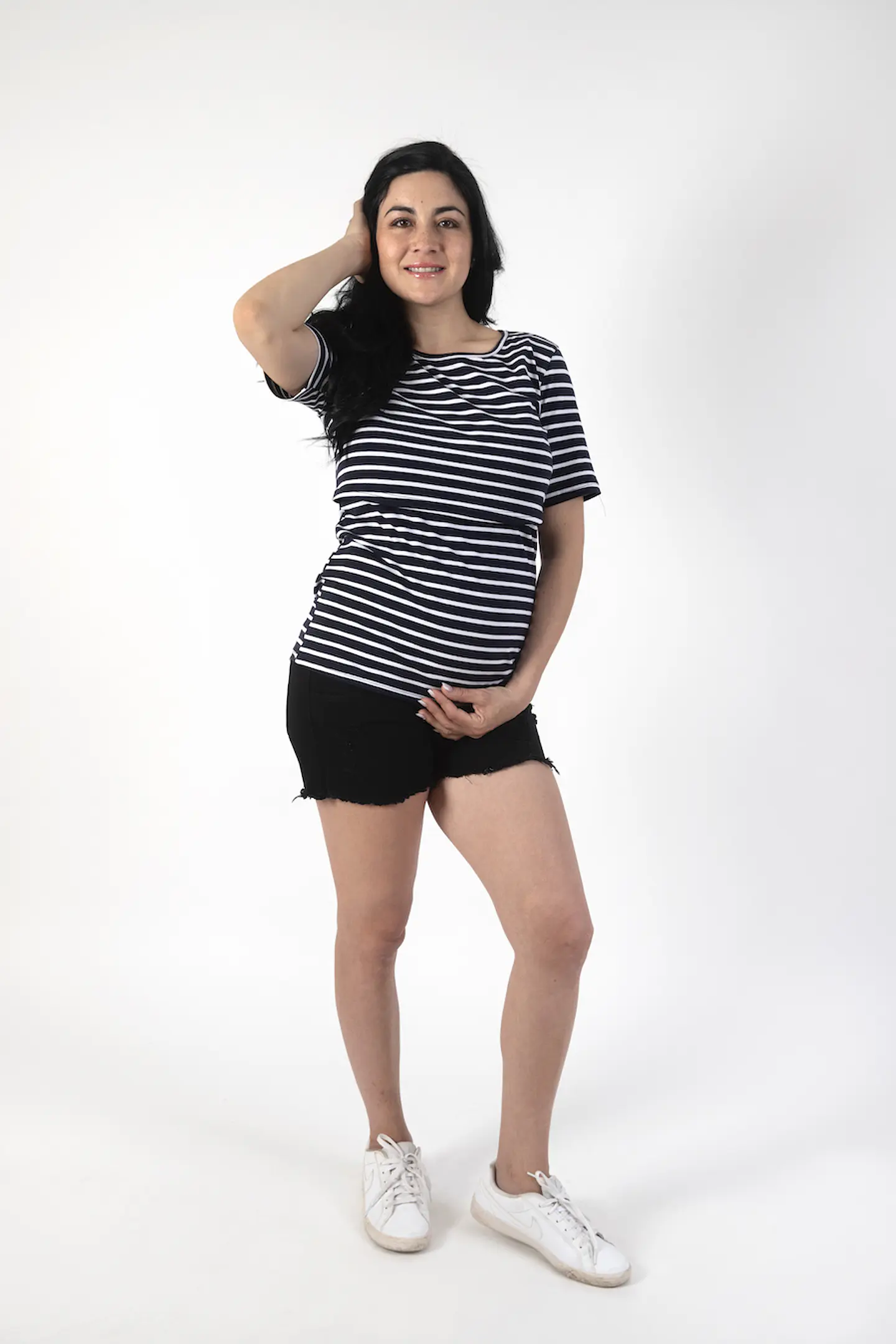 Polera Cathy Embarazo & Lactancia Black 3
