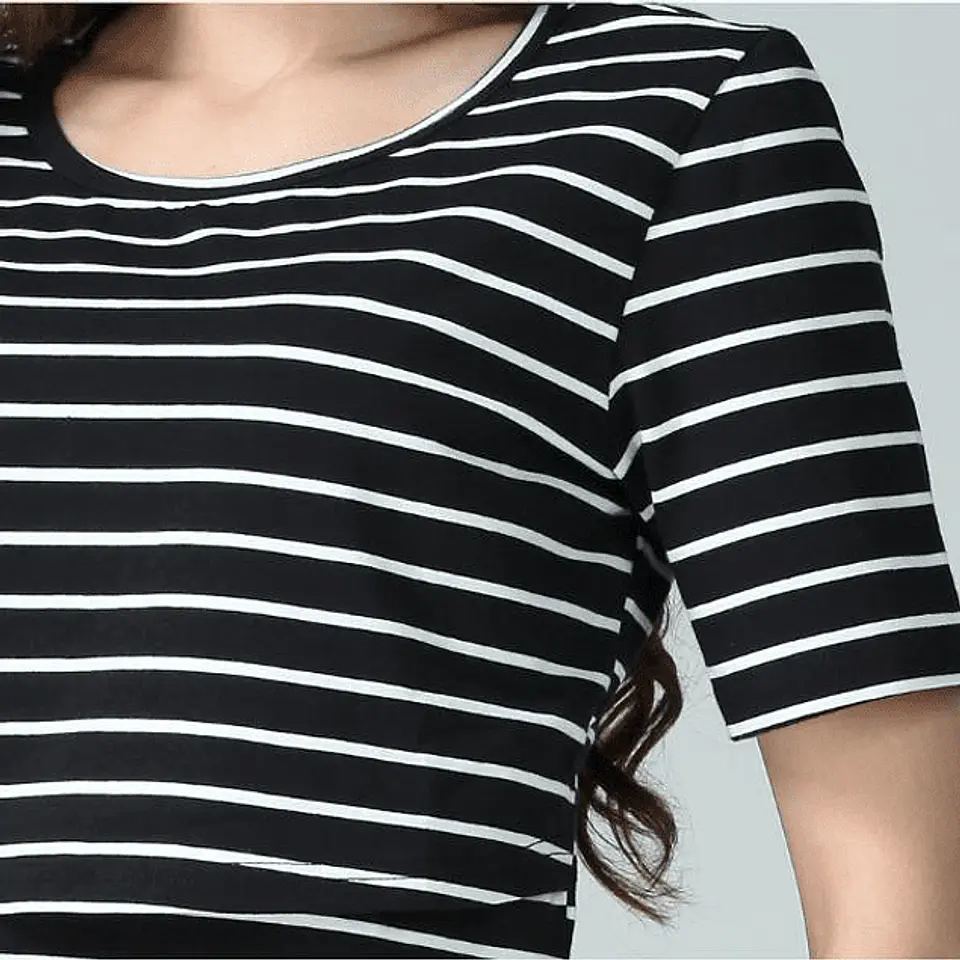 Polera Cathy Embarazo & Lactancia Black 1