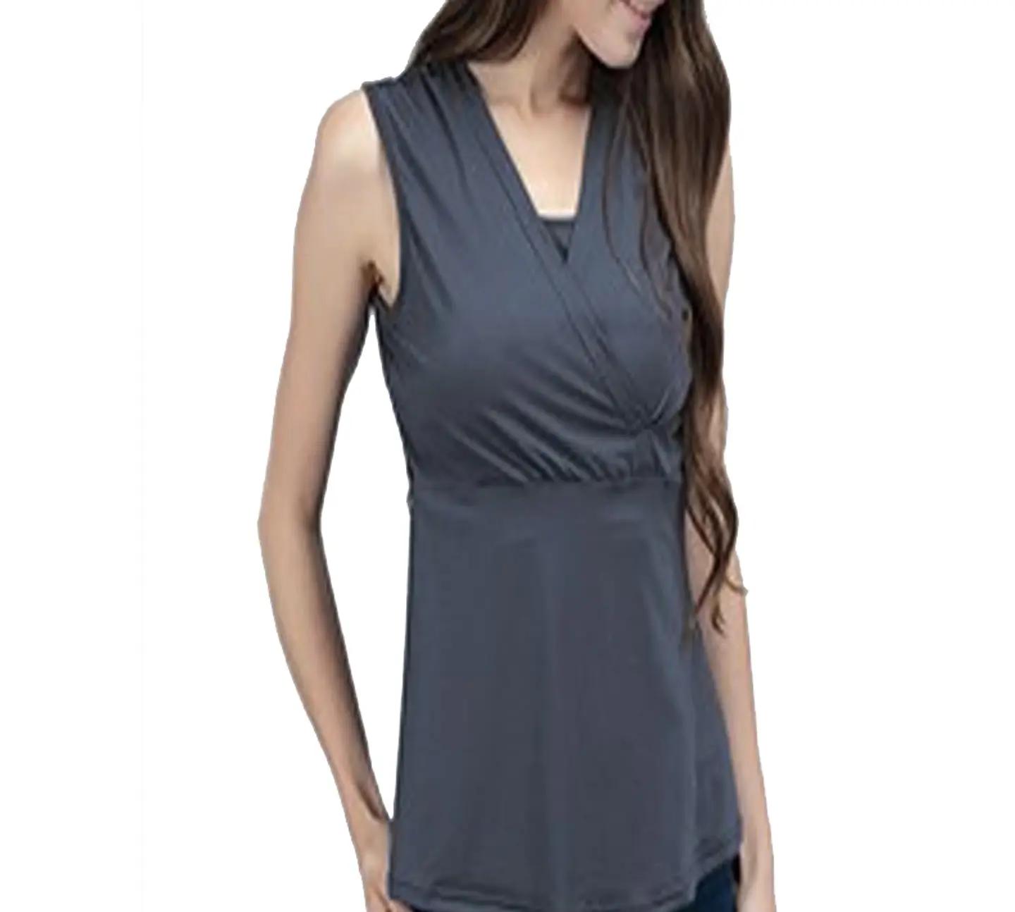 Polera Francisca  Gray  Embarazo & Lactancia 1