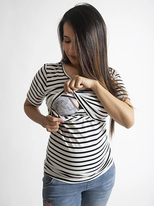 Polera Fran  Embarazo & Lactancia White 