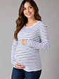 Polera Emma Embarazo y Lactancia Azul - Miniatura 5