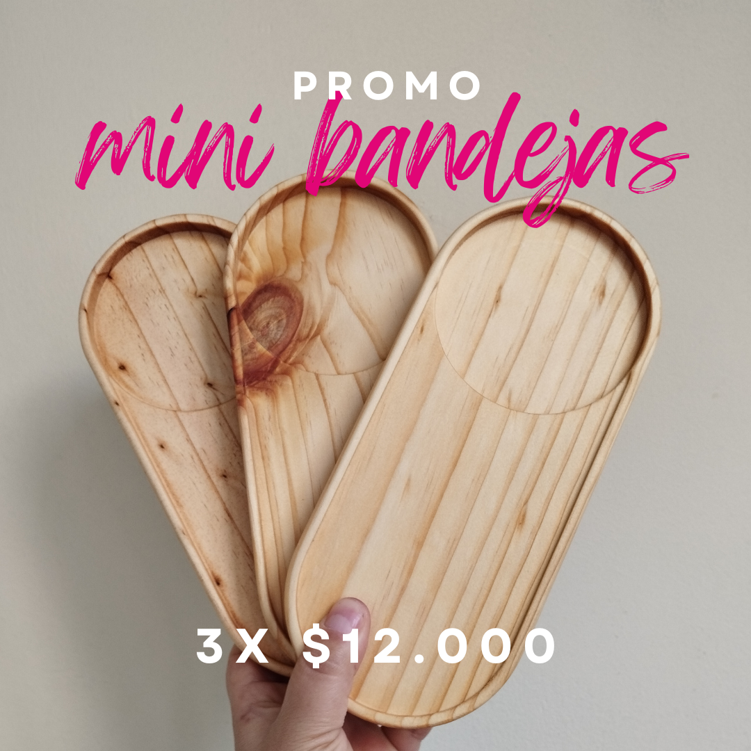 Promo 3 Mini bandejas