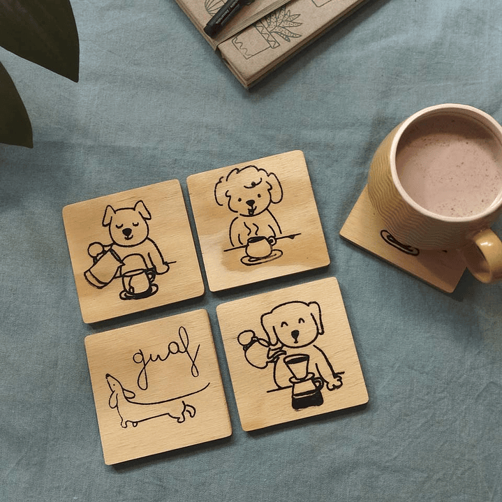 Pack posavasos de perros 1