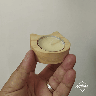 Porta velas Gato