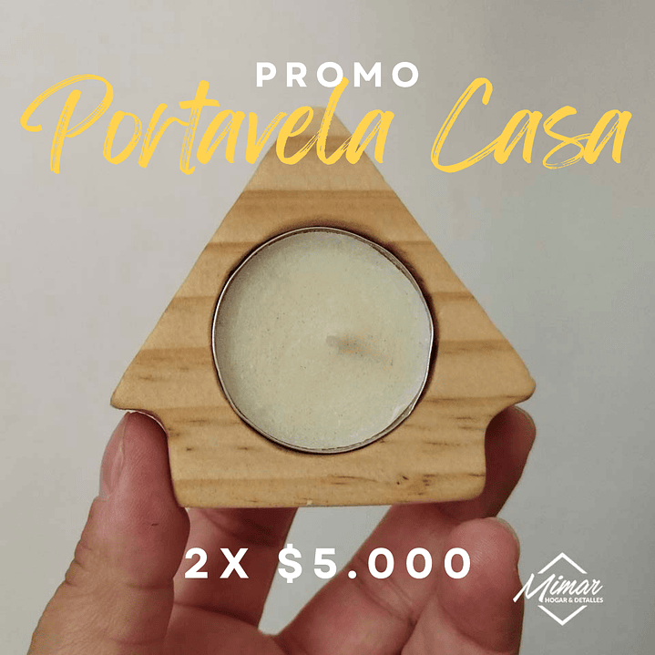 Promo porta velas Casa 1