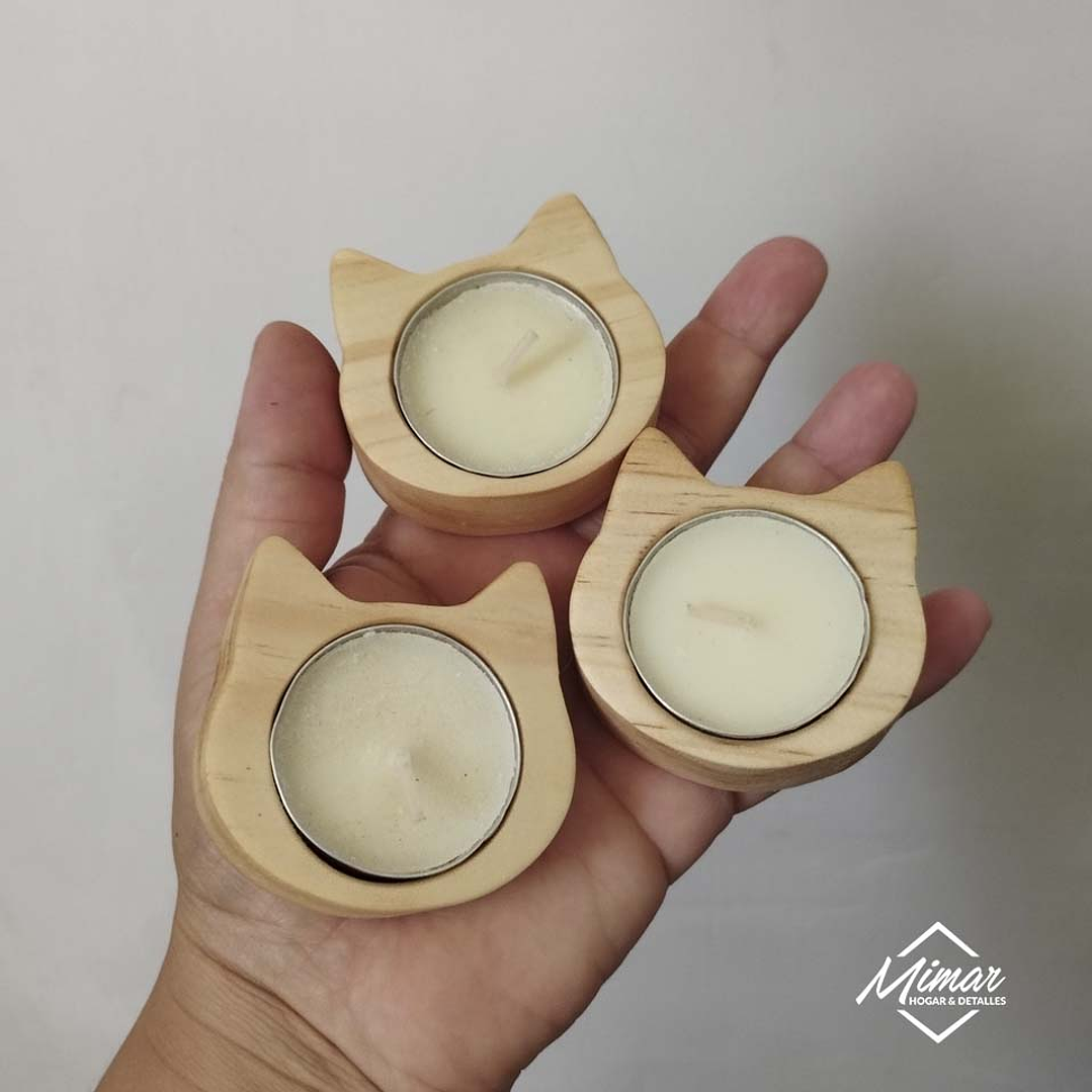 Promo porta vela Gato 3