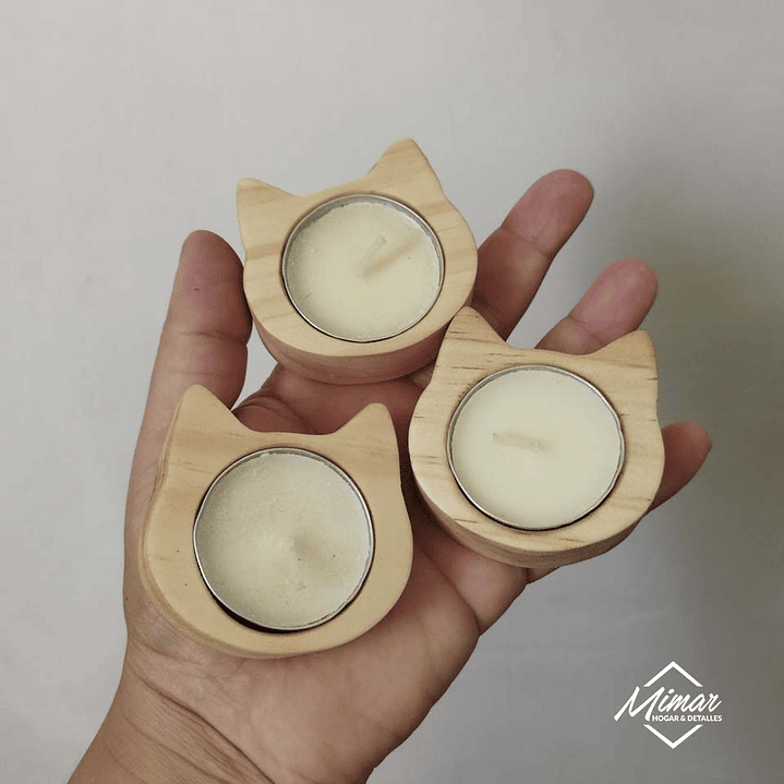 Promo porta vela Gato 3