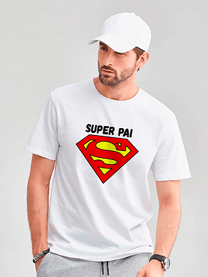 Camisola Branca - Super Pai