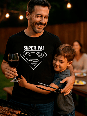 Camisola Preta - Super Pai