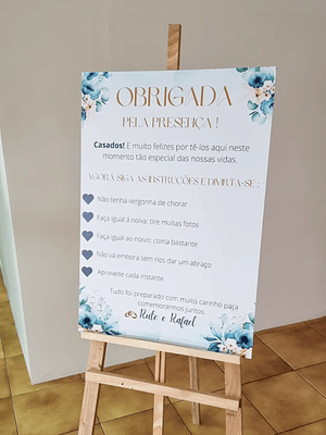 Painel de Boas-Vindas Personalizado – Design Exclusivo para Eventos