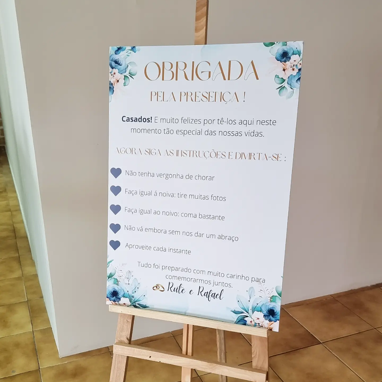 Painel de Boas-Vindas Personalizado – Design Exclusivo para Eventos 1
