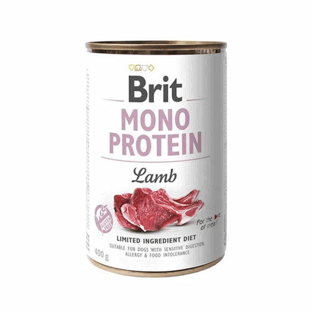 Lata Brit - MONO PROTEIN Lamb Cordero 400 Gr