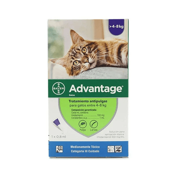 Advantage - Gatos entre 4-8 Kg