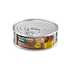 Lata Nutram T22 Total Grain-Free Pollo y Pavo 156 G