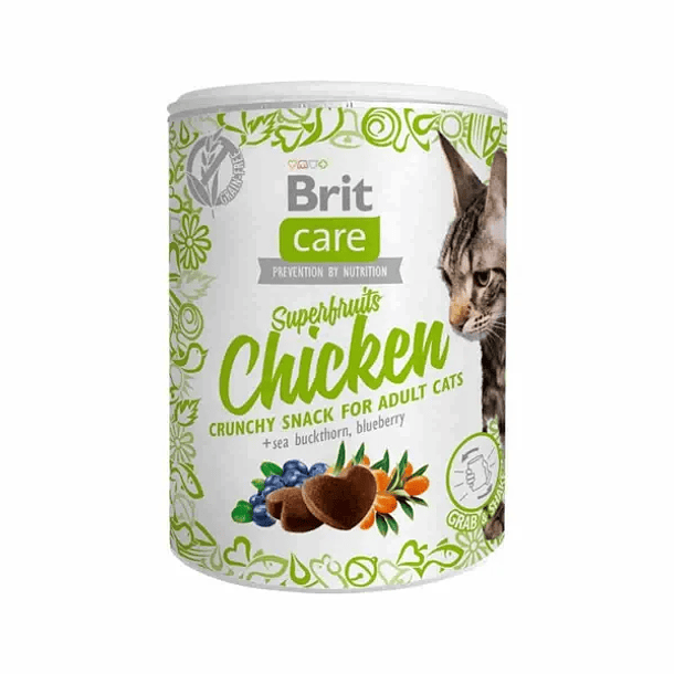 Brit Care - Cat Treats Snack Superfruits Pollo 100 g 