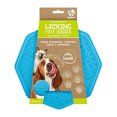 ZuPet - Licking Mat Octagono Celeste