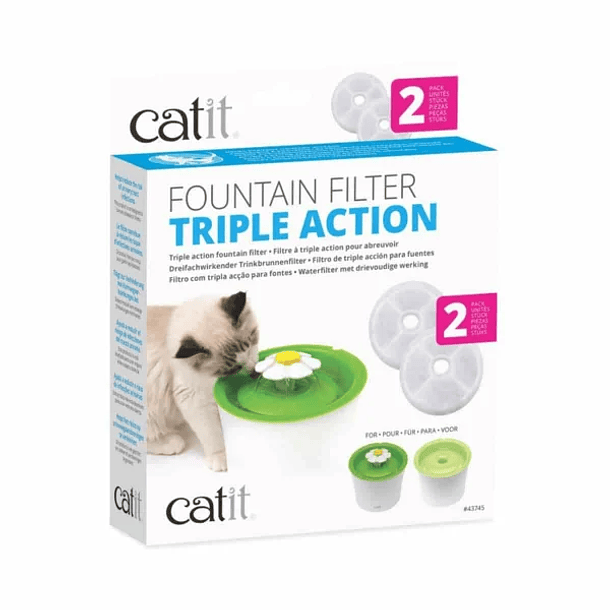 Catit - Filtro Triple Acción 2 un.