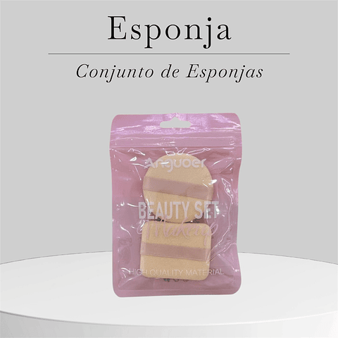 Conjunto Esponja de Maquilhagem 