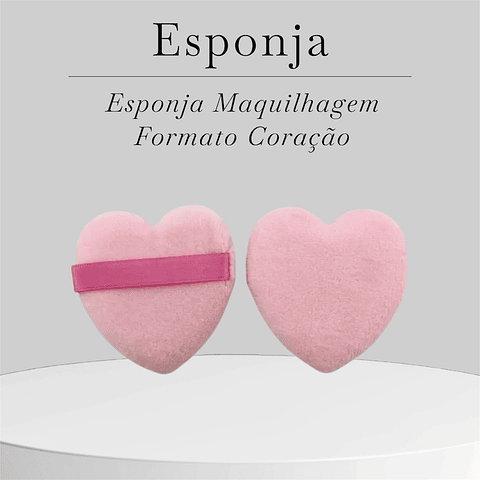 Esponja de Maquilhagem – Formato Coração