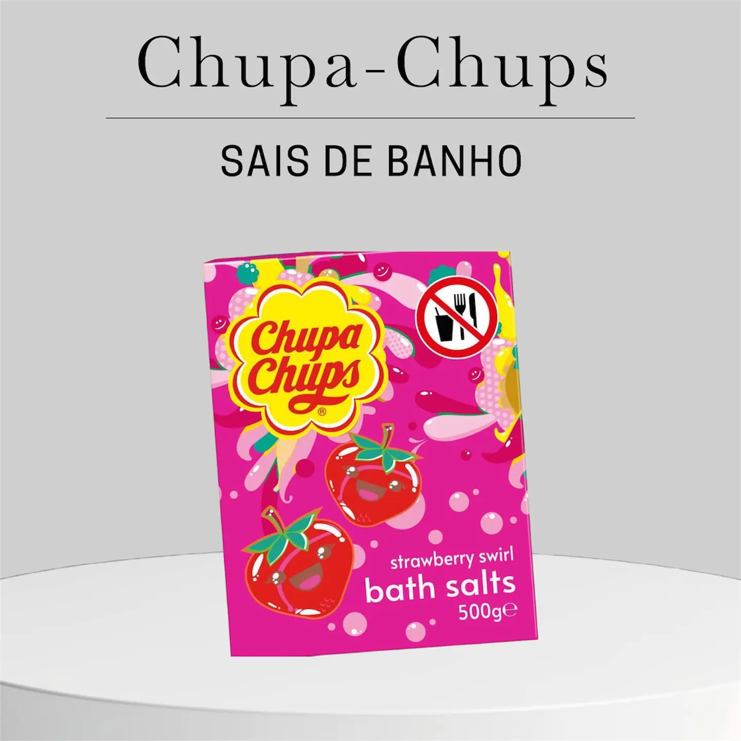 CHUPA-CHUPS – SAIS DE BANHO STRAWBERRY SWIRL 1
