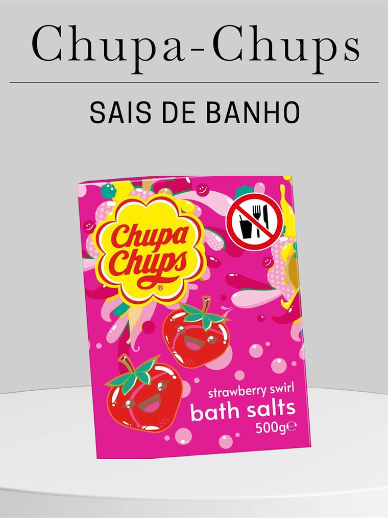 CHUPA-CHUPS – SAIS DE BANHO STRAWBERRY SWIRL 1