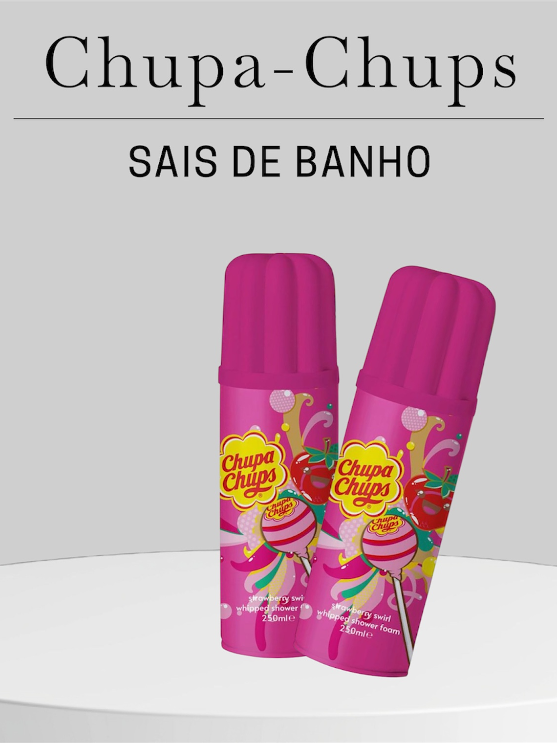 CHUPA-CHUPS – ESPUMA DE DUCHE STRAWBERRY SWIRL 1