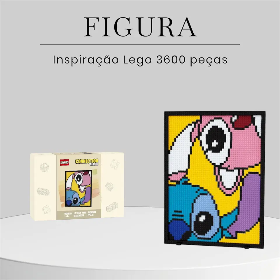 Figura – Inspiração Lego STITCH (3600 peças) 1