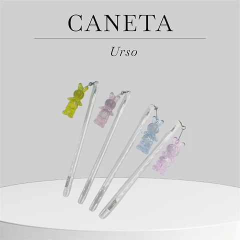 Caneta com Pendente Urso