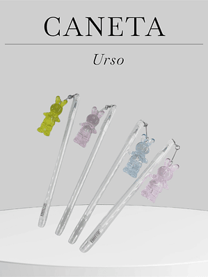 Caneta com Pendente Urso