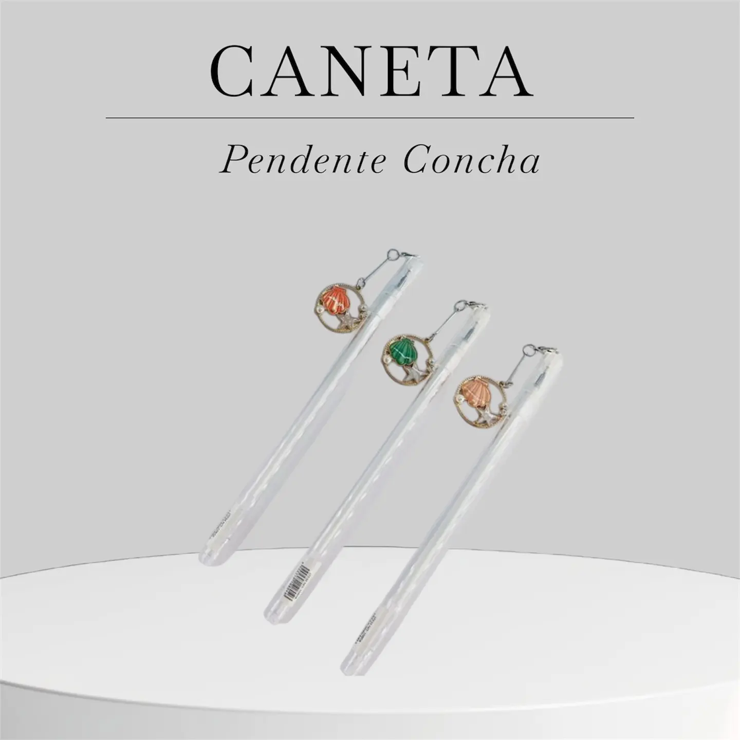 Caneta com Pendente Concha 1