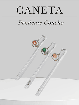 Caneta com Pendente Concha