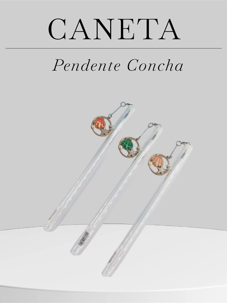 Caneta com Pendente Concha 1