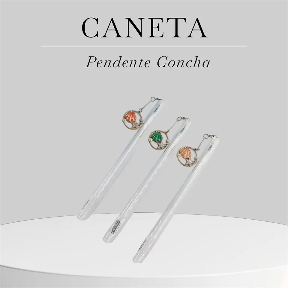 Caneta com Pendente Concha 1