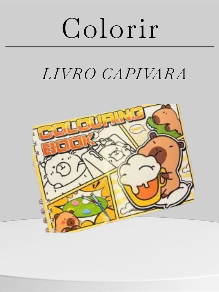 Livro de Colorir – Capivara 1