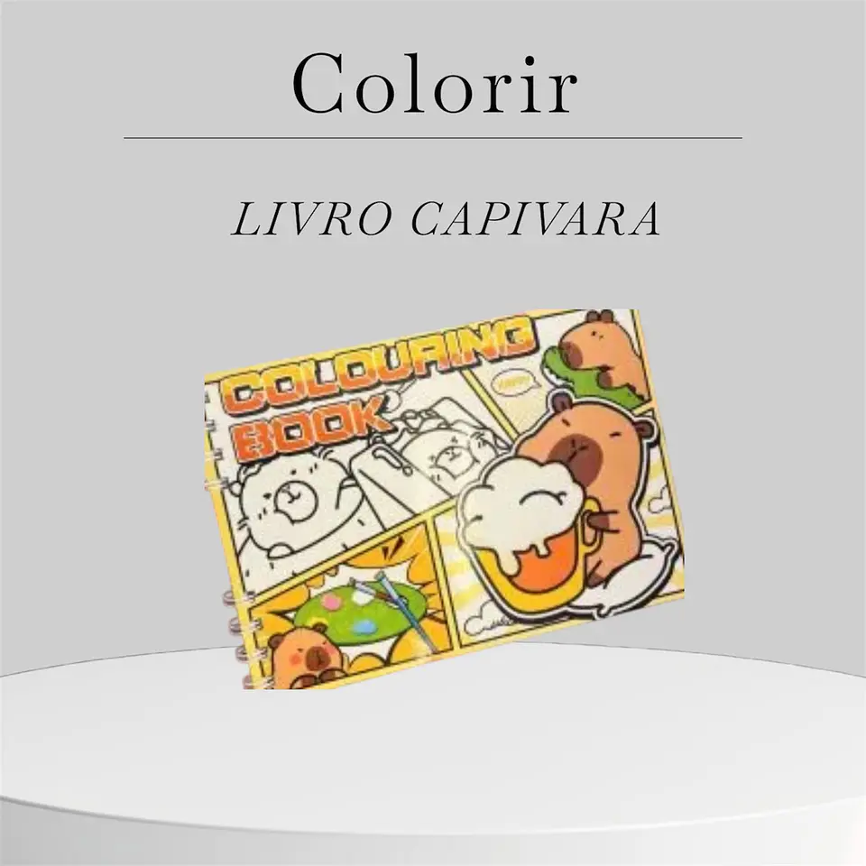 Livro de Colorir – Capivara 1