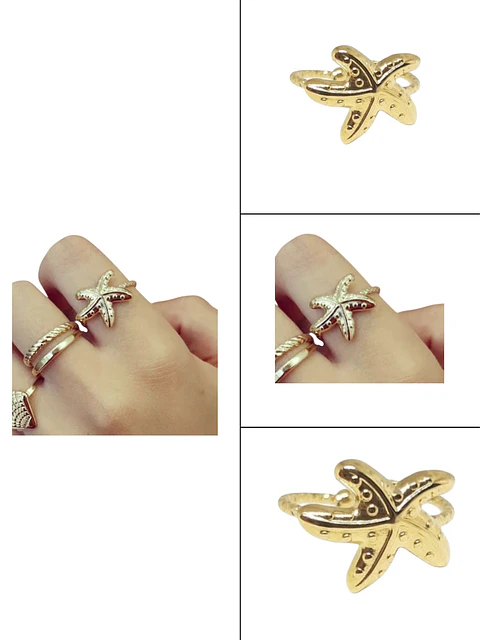 Anel Nereida – Estrela-do-Mar Delicada