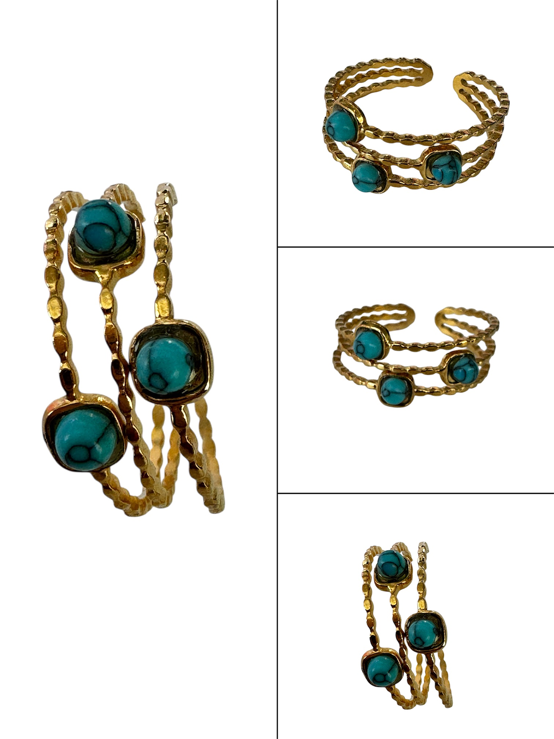 Anel Safira do Mar 2