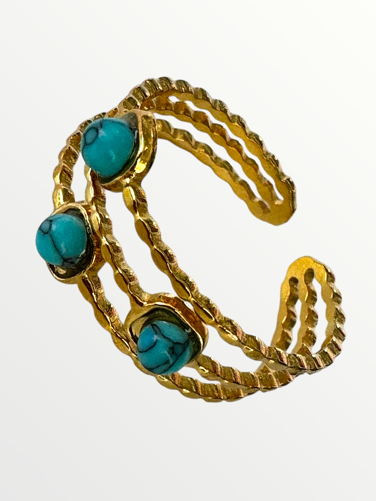 Anel Safira do Mar 1