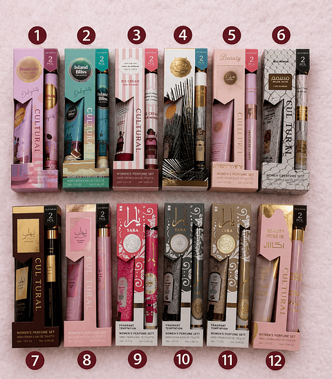 Kit Árabe  -  Perfume de bolso + creme 