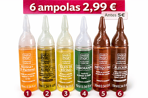 Ampolas Capilares Natu Hair (10ml) 