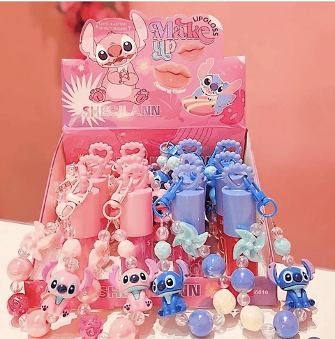 Lip Gloss Lilo & Stitch com Porta-Chaves 