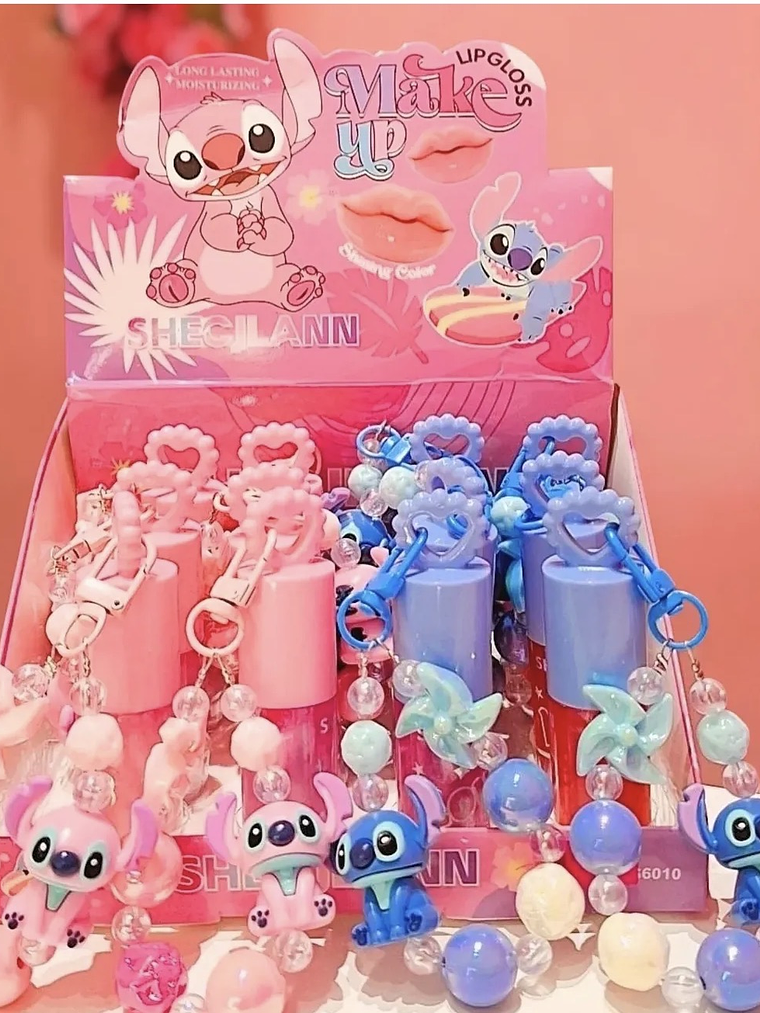 Lip Gloss Lilo & Stitch com Porta-Chaves  2