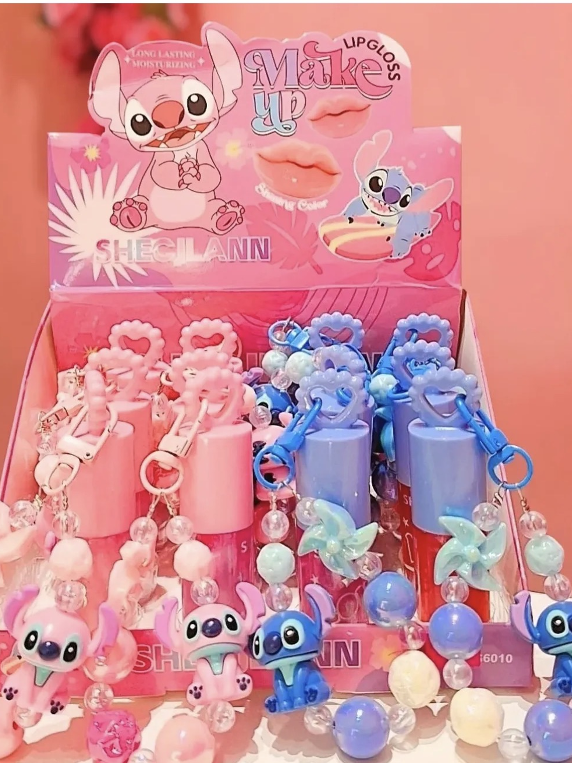 Lip Gloss Lilo & Stitch com Porta-Chaves   2
