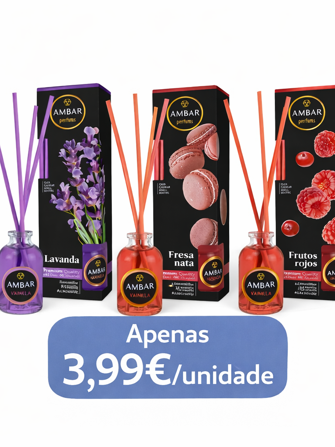 Difusores de Ambiente AMBAR – Várias Fragrâncias 1