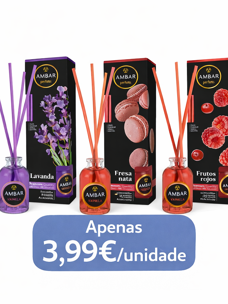Difusores de Ambiente AMBAR – Várias Fragrâncias 1